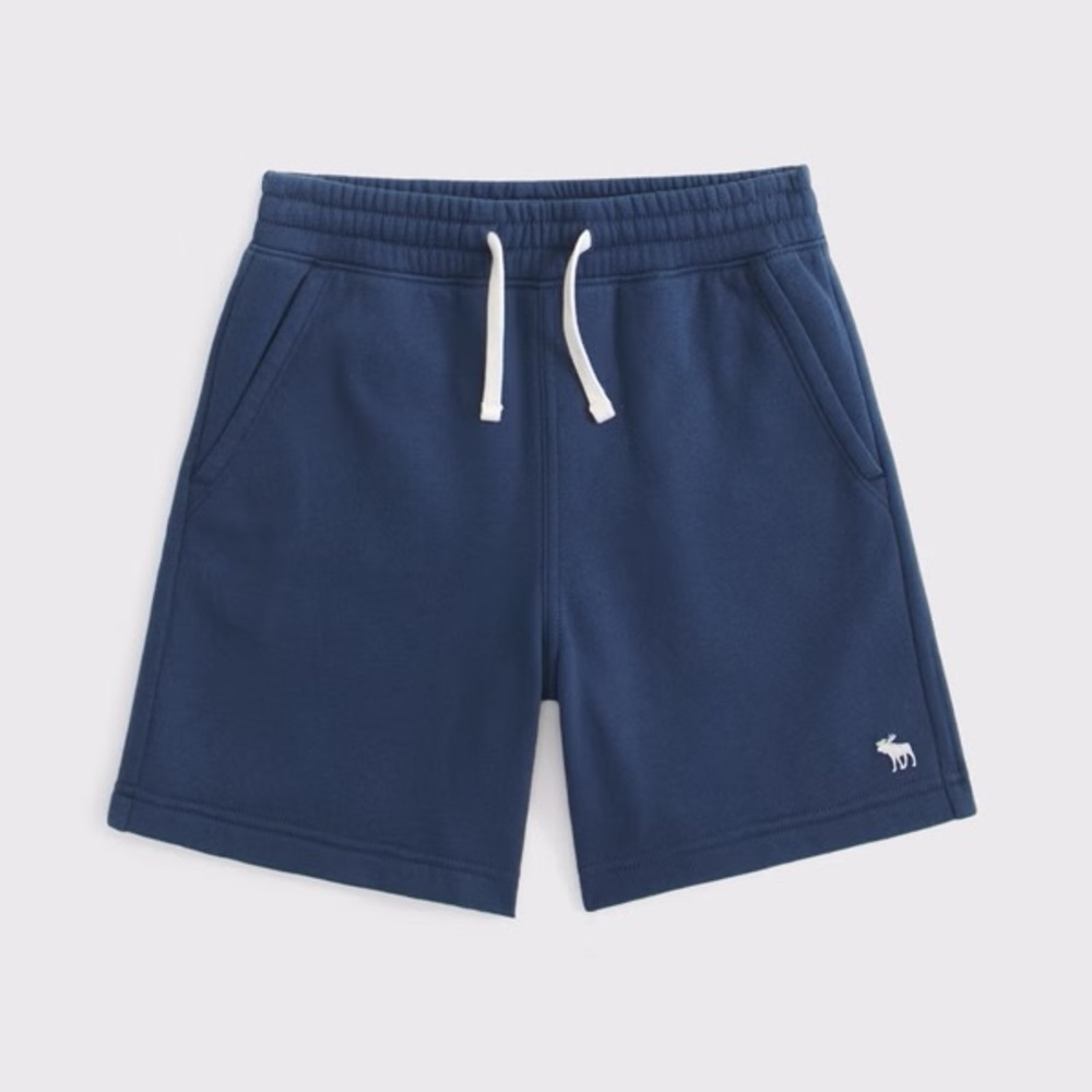 abercrombie kids icon fleece Navy Black Knit Shorts